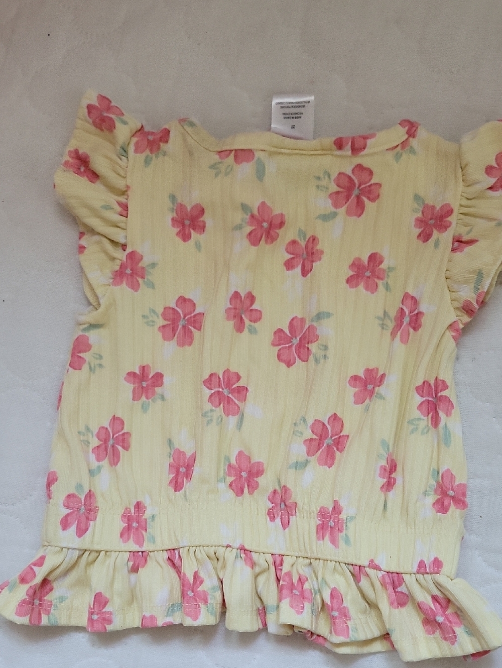 Yellow Floral Ruffle Set - Picture 4 of 4
